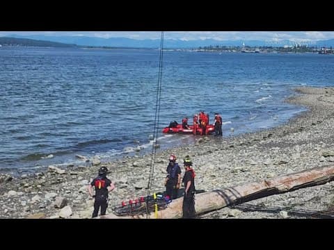 LIVE: Officials provide update on water rescue near Everett