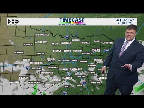 DFW Weather | Clouds, light rain Saturday in parts of North Texas, 14 day forecast
