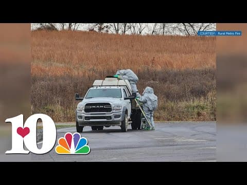 Hazmat crews respond to acid leak from stolen truck