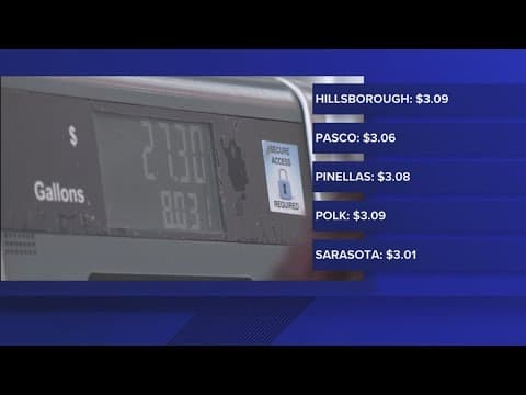 AAA report: Florida gas prices up 10 cents this week