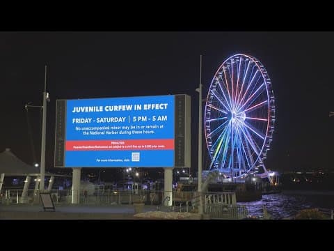 Breaking curfew at National Harbor could cost parents $250