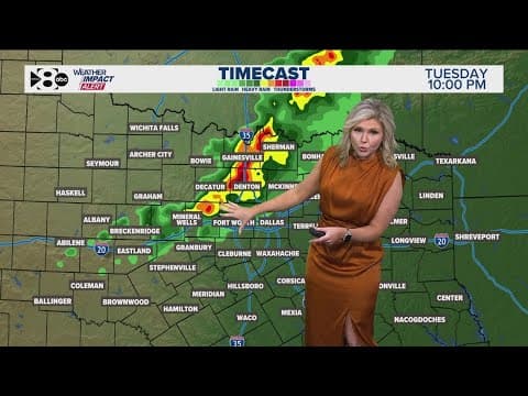 DFW Weather | Severe weather timeline for Tuesday night, 14 day forecast