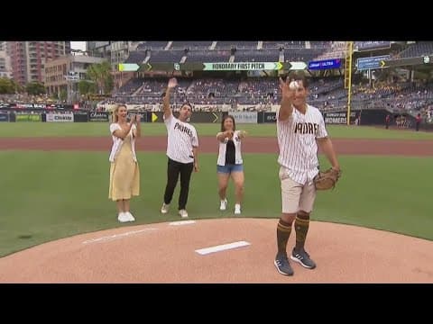 CBS 8 Morning Team throws San Diego Padres First Pitch