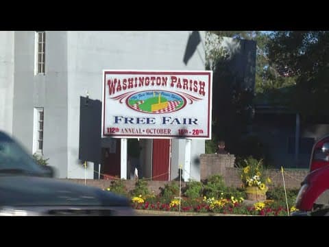 Residents arriving for Washington Parish Parade