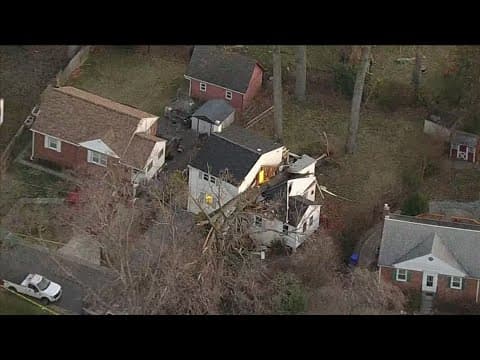 Family displaced after tree falls through home in Montgomery County