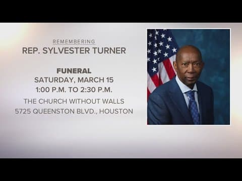 Funeral arrangements announced for late Congressman, former Houston Mayor Sylvester Turner