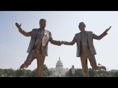 Trump, Epstein 'friendship' statue appears on National Mall