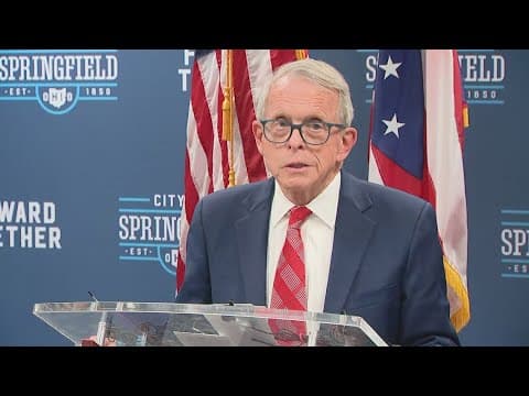 DeWine back in Springfield one day after placing troopers at schools in the city