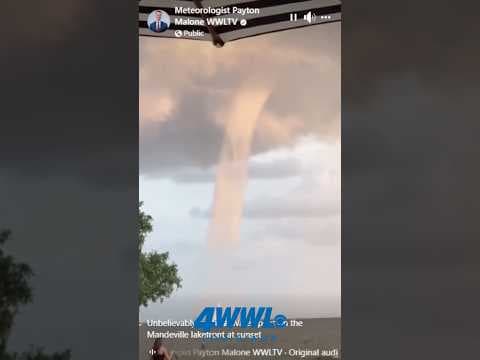 Caught on video: Waterspout forms over Lake Pontchartrain
