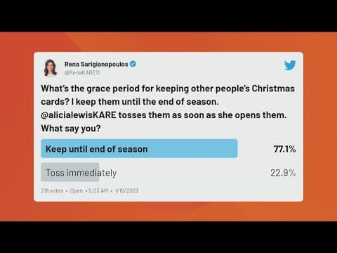 Do you save your holiday cards or throw them away?