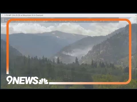 Wildfire burning in Clear Creek County near Dumont