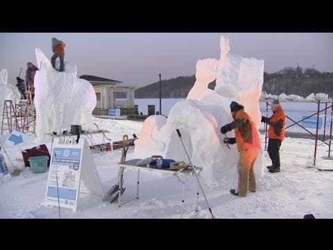 World Snow Sculpting Championship begins in Stillwater