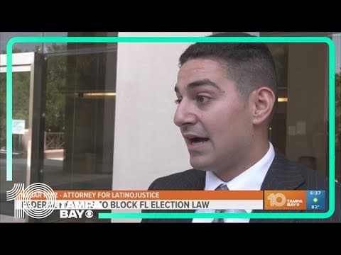 New Florida election law faces challenge in federal court