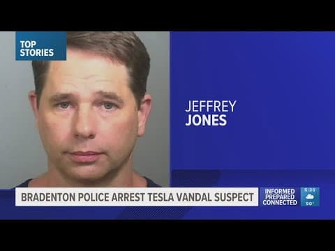 Bradenton police arrest Tesla vandal suspect