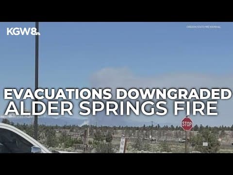Evacuations downgraded for Alder Springs Fire