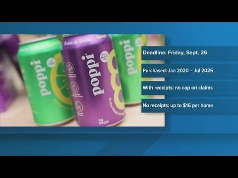 Poppi class-action settlement deadline approaching