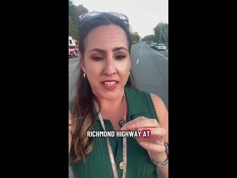 Firefighters hosed down after battling Lorton fire