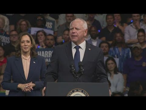 Harris introduces new running mate Minnesota Gov. Tim Walz as the 'vice president America deserves'