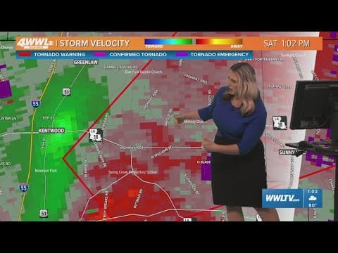 Radar-confirmed tornado in Tangipahoa Parish and severe weather