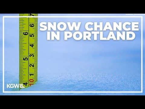 Portland area could see snow this week | Extended forecast
