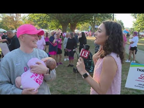 Nearly 8,000 people walking in Susan G. Komen's 'More Than Pink Walk' in Indianapolis