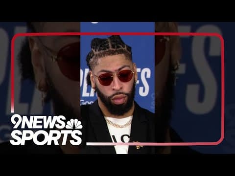 Lakers’ Anthony Davis walks out of press conference after Nuggets win playoff game at the buzzer