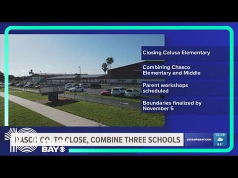Pasco County School Board approves proposal to close 3 schools, create new K-8 campus