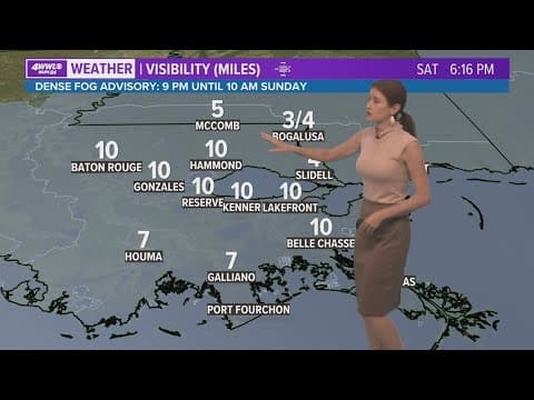 Fog settles in for New Year's; severe risk next week