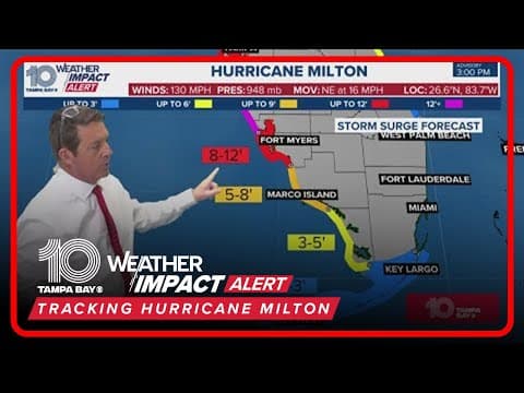 Tracking Milton: The latest forecast and expected impacts on Tampa (4PM)