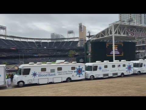San Diego Blood Bank and Padres team up for Winter Blood Drive