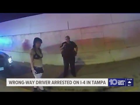 Accused wrong-way driver claims she 'wasn't driving' during DUI arrest on I-4 in Tampa