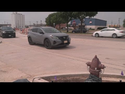 Heavy rain causes roads to flood and close in Frisco Monday