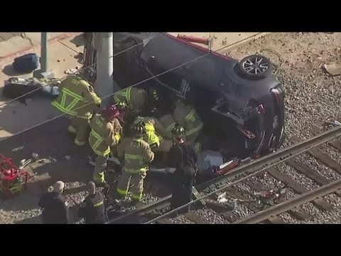 Officials investigate a serious injury, solo vehicle collision in Encanto