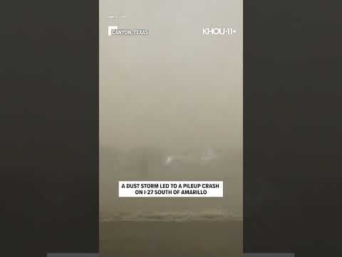 Blowing dust led to zero visibility conditions in the Texas Panhandle. Via: CBS