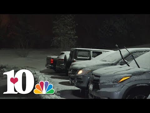 Snow arriving in Tennessee plateau