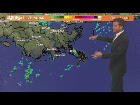 New Orleans Weather: Showers possible this weekend as Rafael dissipates to our south
