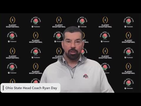 Ryan Day answers questions from media ahead of Rose Bowl match against Oregon