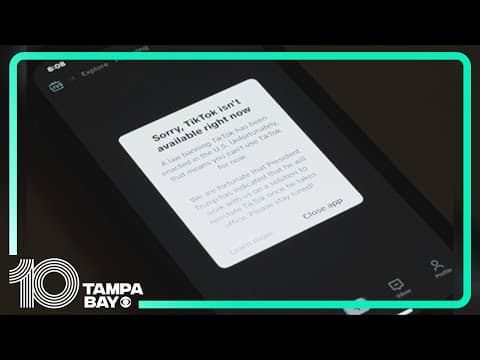 TikTok shuts down in US as ban takes effect