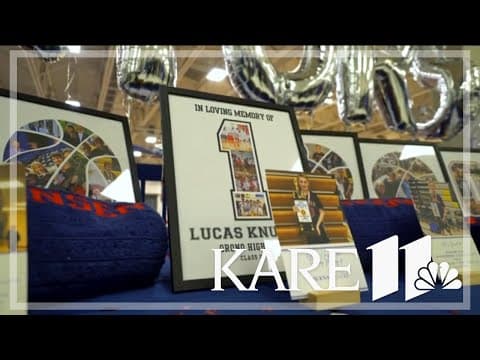 'We’re going to honor him by playing for him': Orono basketball team honors Lucas Knudson