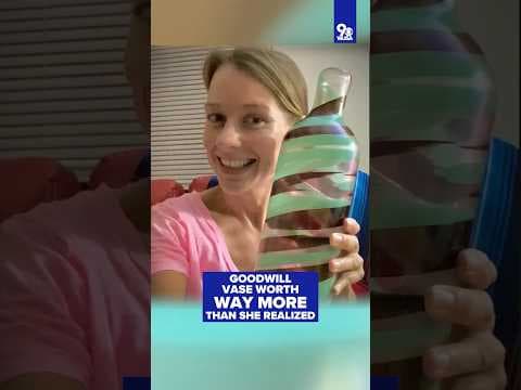 $4 Goodwill vase worth WAY MORE than she bought it for