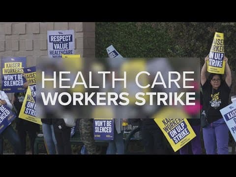 Kaiser Permanente workers on largest healthcare strike in the US