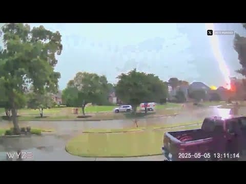 Colleyville family asking for help after lightning strikes their home ablaze