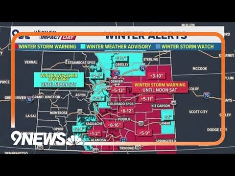 Weather Impact Day: Snow falls in Colorado
