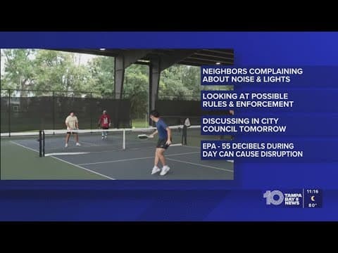 Tampa City Council will discuss proposal to regulate pickleball courts