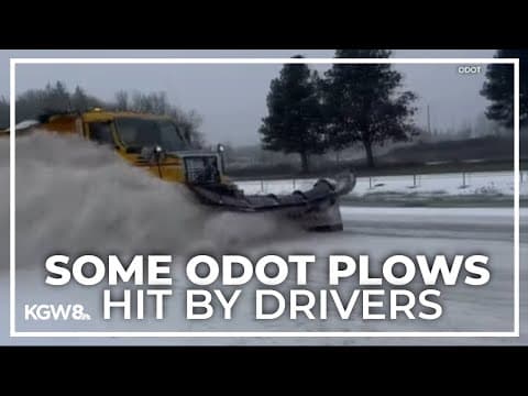 Heavy snow, downed trees made challenging work for ODOT crews Saturday