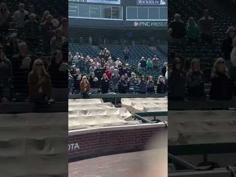 Last high school game of the season at Coors Field