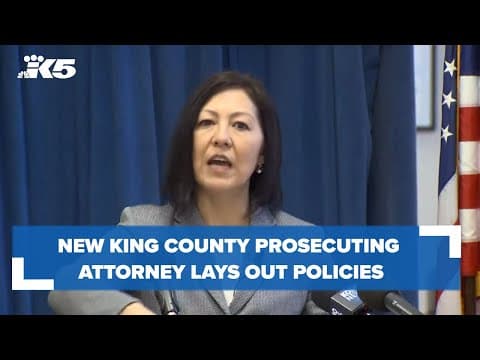 New King County Prosecuting Attorney lays out policy changes