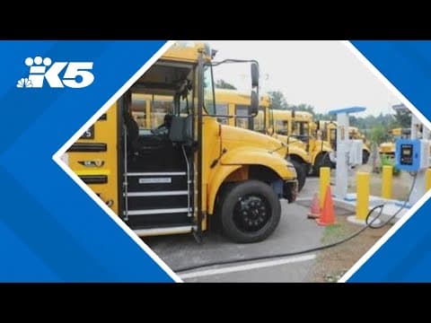 Lake Washington  schools unveil new electric bus fleet