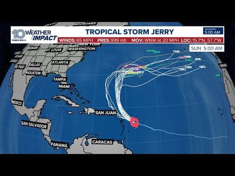 Weather Impact Live: Tracking Tropical Storm Jerry