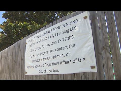 Houston’s first alcohol-free zone near a daycare could begin Wednesday